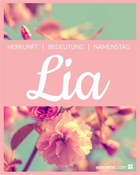 vorname lia|Lia first name popularity, history and meaning